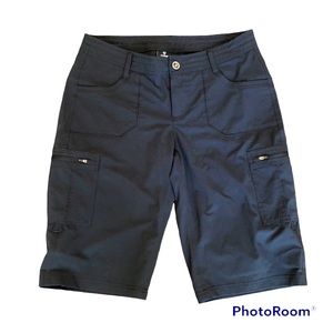 Kuhl Black Shorts Woman’s Size 8 Outdoors Hiking camping Performance EUC